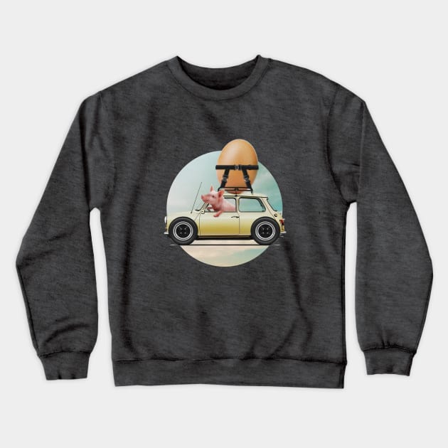 Bacon and Egg Crewneck Sweatshirt by Vin Zzep